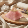Natural Rose Quartz crystal pyramid with a soft translucent pink color and smooth polished facets lakshya gems mumbai