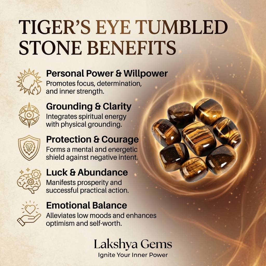 A collection of polished Tiger Eye crystal tumbles featuring rich golden-yellow and chocolate-brown silky bands