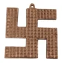 High-purity Copper Swastik Pyramid with embossed energy-amplifying pyramids for Vaastu correction.