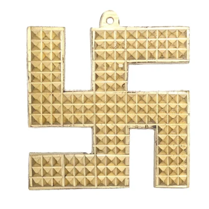 Panchdhatu Pyramid Swastik made of five sacred metals for Vastu protection and prosperity.
