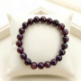 Lakshya Gems handcrafted Garnet crystal bracelet with polished, deep-red natural gemstone beads.