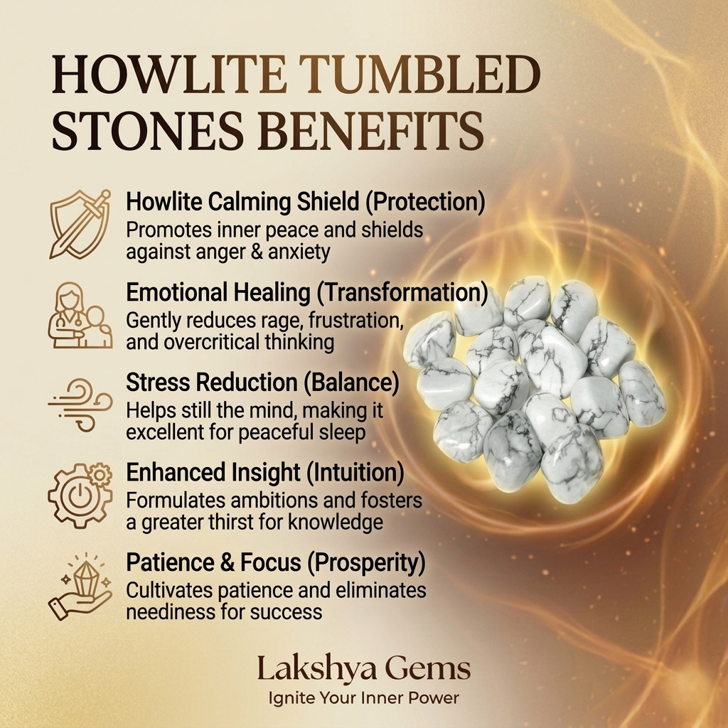A collection of polished Howlite crystal tumbles featuring a snow-white surface and natural grey spider-web veins.