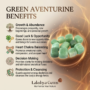 A collection of polished Green Aventurine crystal tumbles featuring a soothing forest-green color and natural shimmer from lakshya Gems mumbai