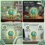 A polished natural Green Aventurine sphere showing rich forest-green color and subtle metallic shimmer.
