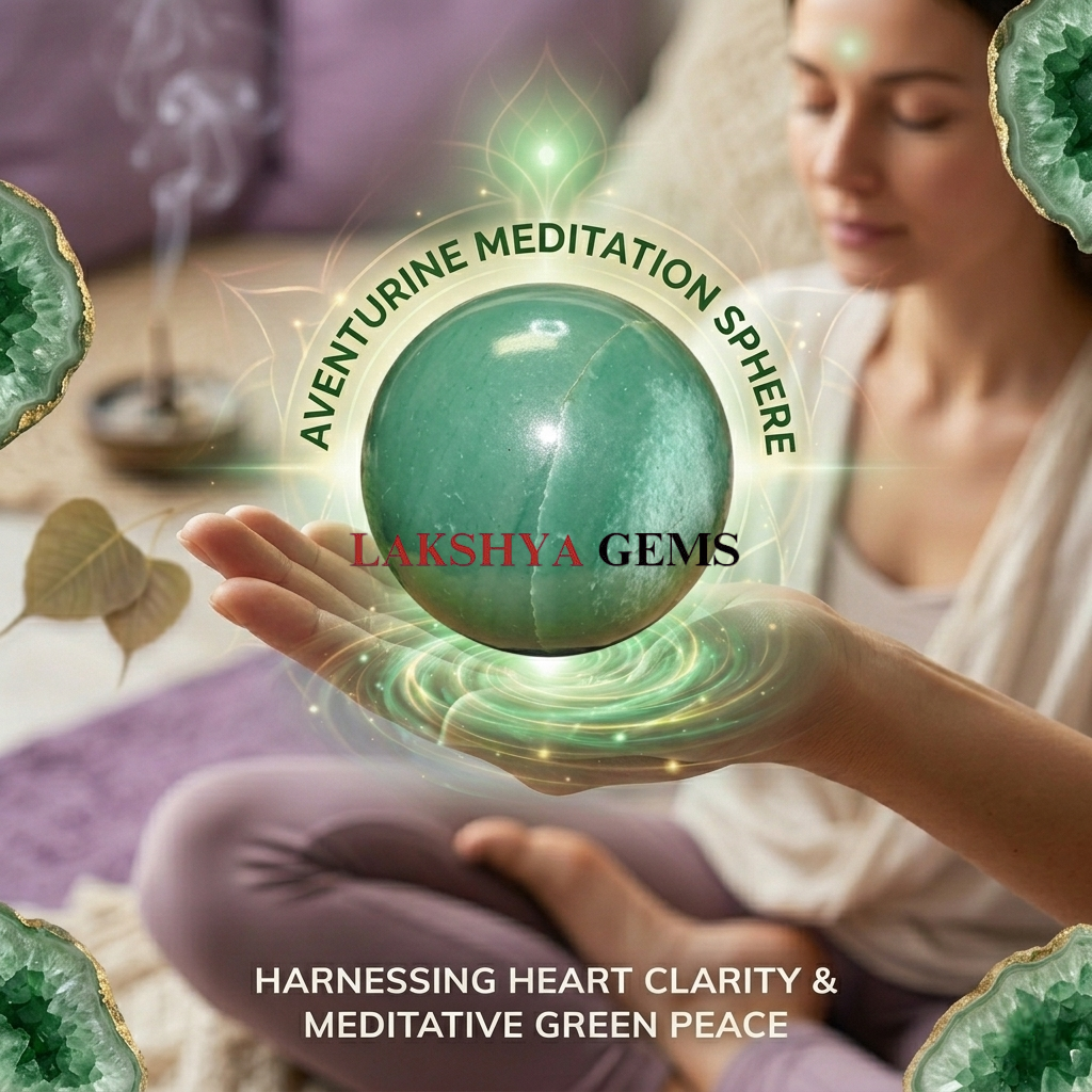 A polished natural Green Aventurine sphere showing rich forest-green color and subtle metallic shimmer.