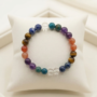 Authentic Weight loss bracelet featuring Blue Apatite Sodalite Clear Quartz Sunstone Amethyst and Tiger Eye beads for metabolism support and willpower from Lakshya Gems