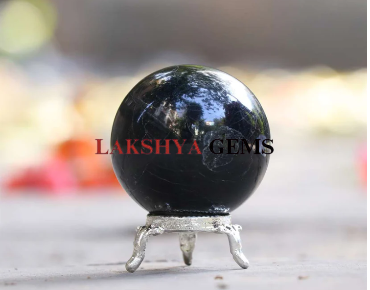 Black Tourmaline Crystal Sphere