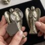 pyrite angel close up detailed texture Lakshya Gems crystal
