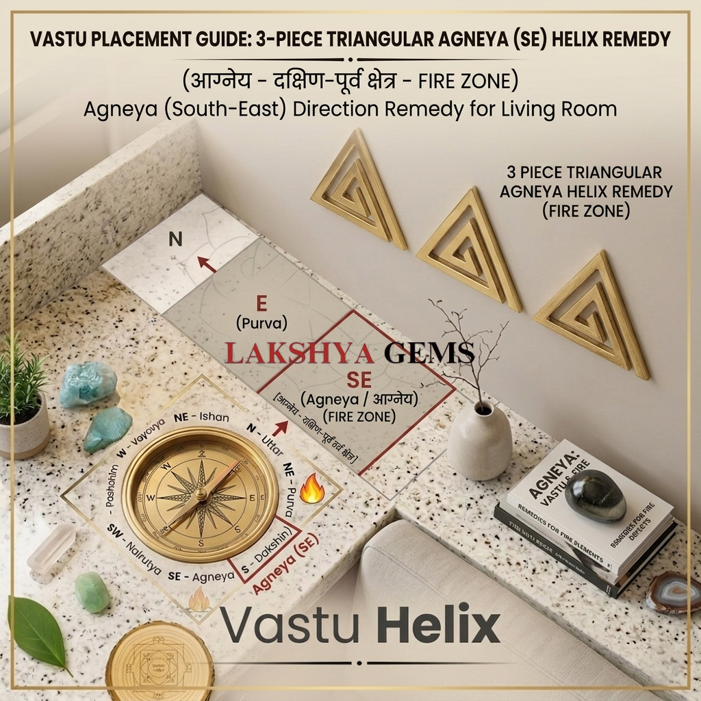 south East copper helix remedies from lakshya gems mumbai A premium pure copper helix for Vastu Shastra featuring a polished metallic spiral design for South-East corner correction.