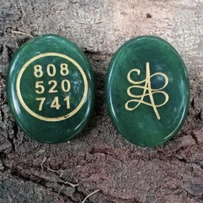 Green Jade zibu coin