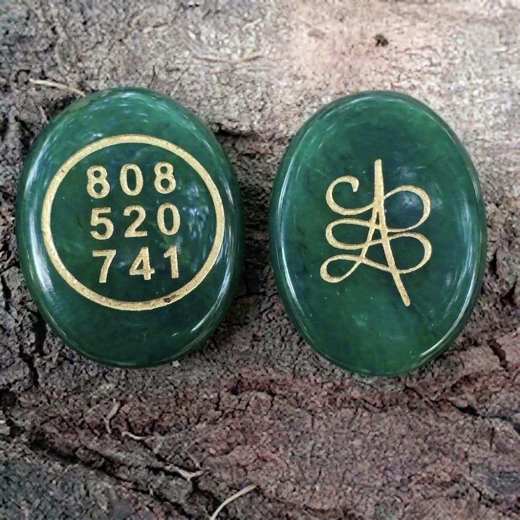 Green Jade zibu coin