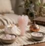 rose quartz angel angled view pink crystal Lakshya Gems healing energy
