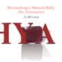 Unheated Natural mozambique Ruby gemstone with deep red color and authentic lab certification.