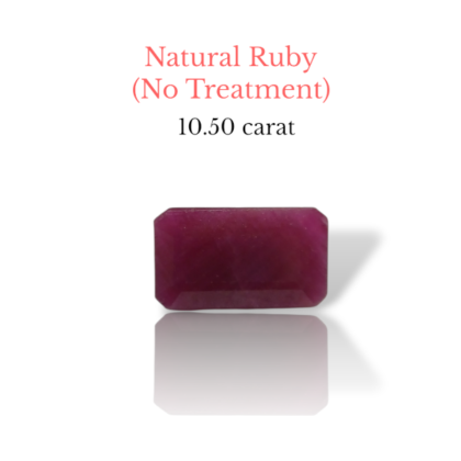 ceritified natural ruby no heat treatment