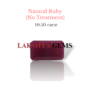 ceritified natural ruby no heat treatment
