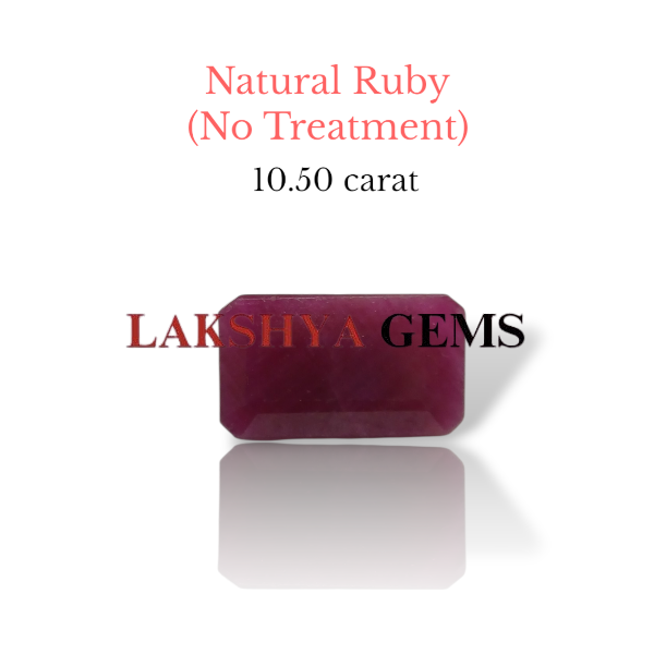 ceritified natural ruby no heat treatment